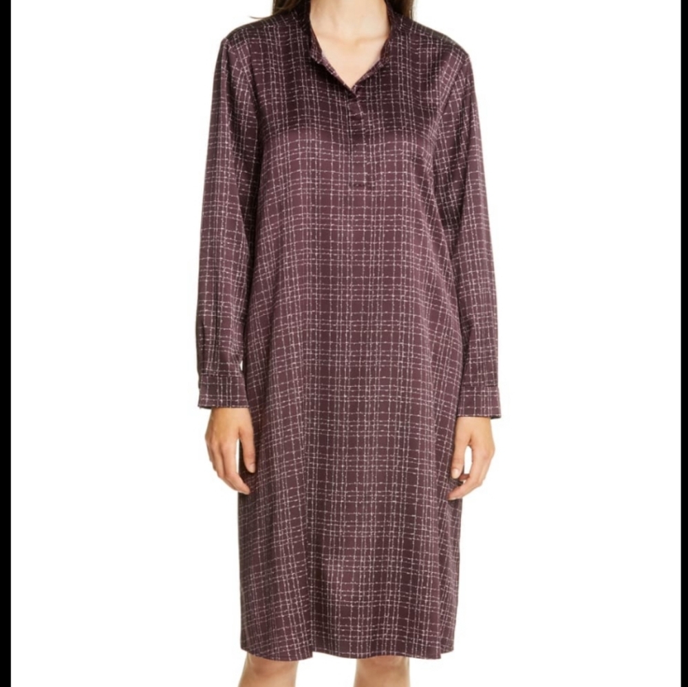 Plaid Long Sleeve Dress
